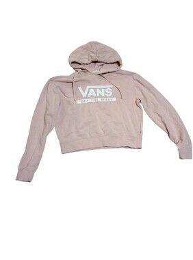 Vans Pale Pink Logo Cropped Hoodie